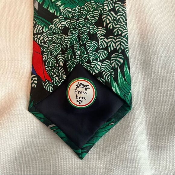 Vintage Daland Designs Jungle Wild Animal Necktie Tie Musical - Picture 7 of 7